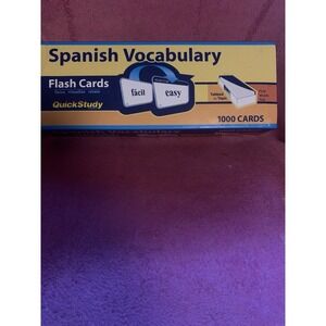 Spanish Vocabulary Quick Study 1000‎ Flash Cards Tabbed by Topic
